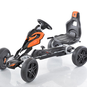Велокарт (Веломобиль) Go-Kart 1504 чёрный (от 5-12 лет)