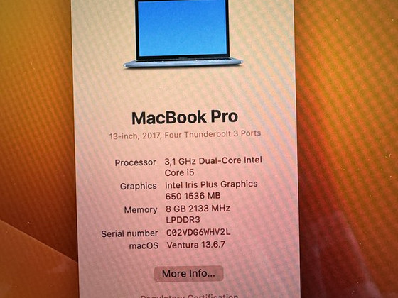 Macbook Pro 2017 13"
