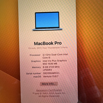Macbook Pro 2017 13"