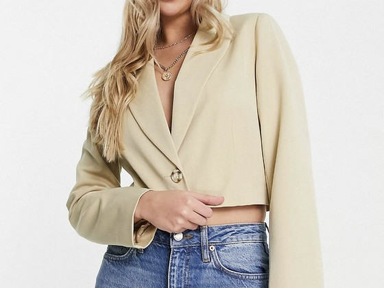 Miss Selfridge cropped blazer