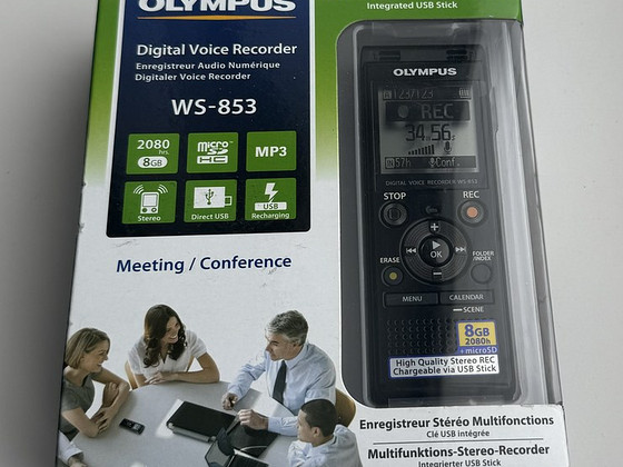 Olympus WS-853 Digital Voice Recorder Black