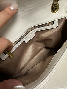 Gucci Marmont White Leather shoulder bag. Nagu uus! (7 foto / 8)