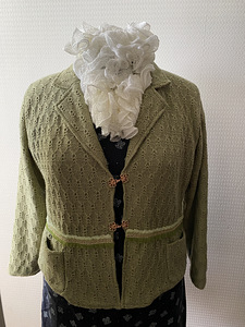 Kootud kardigan/jakk/jakk 48/50 Uus (käsitöö) (1 foto / 4)