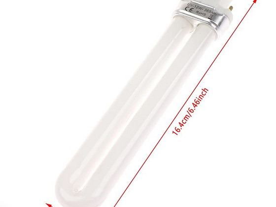 Лампа UV-365nm, G23, 9 W ультрафиолетовая лампа