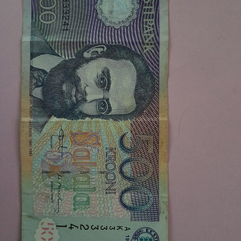 500 Eesti krooni — 500 Estonian krone