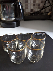 Karahvin 300ml ja 5 pitsi 50ml. Vintage. Nõuka-aeg. Klaas (3 foto / 4)