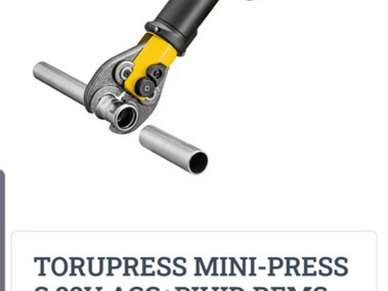 TORUPRESS MINI-PRESS S 22V ACC+ГОЛОВКИ REMS U16mm