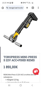 TORUPRESS MINI-PRESS S 22V ACC+PIHID REMS U16mm (1 foto / 9)