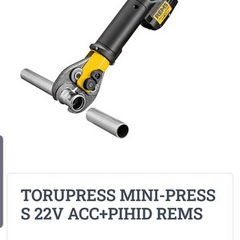 TORUPRESS MINI-PRESS S 22V ACC+PIHID REMS U16mm