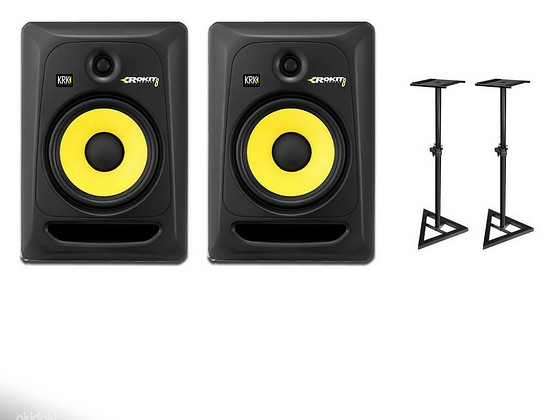KRK Rokit8, студийные мониторы, 2 шт + подставки Millenium!