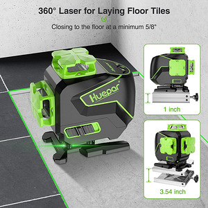 Huepar 16 Lines Self-Levelling Laser Level 4 x 360° Uus (6 foto / 9)