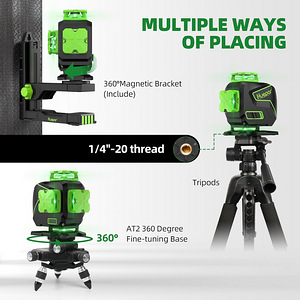 Huepar 16 Lines Self-Levelling Laser Level 4 x 360° Uus (9 foto / 9)