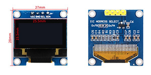 OLED display 0.96'' Sinine ja valge (3 foto / 3)