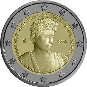 Евро монеты 2024 UNC (2 фото из 3)