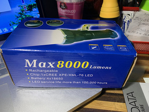 Käsilamp Max 8000 lumines (4 foto / 5)
