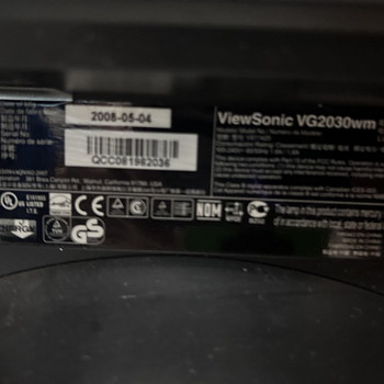 Монитор View Sonic VG 2030 wm