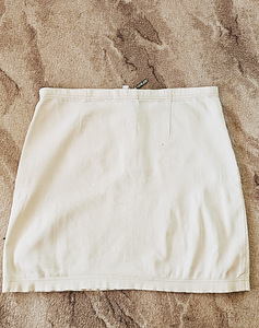 Miniseelik valgest venivast teksariidest Only Jeans Wear (3 foto / 6)
