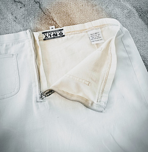 Miniseelik valgest venivast teksariidest Only Jeans Wear (4 foto / 6)