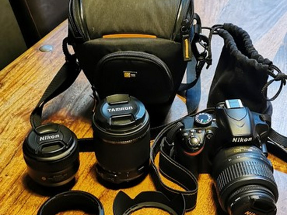 Nikon 3200 + objektiivid
