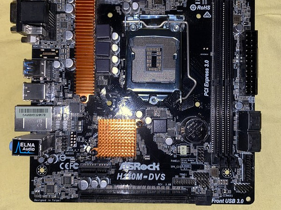 Материнская плата asrock h110m-dvs