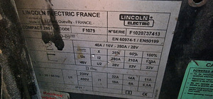 Pārdod lietotu metināmo aparātu Lincoln Compact 280-1 (3 foto no 3)