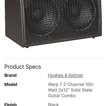 Гитарный комбоусилитель Hughes and Kettner