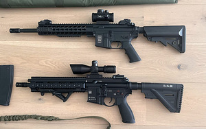 Airsoft varustus - relvad, plaadikandja, püksid, nodi (2 foto / 10)