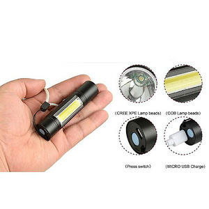 Портативный XPE + COB LED мини-фонарик НОВЫЙ (2 фото из 7)