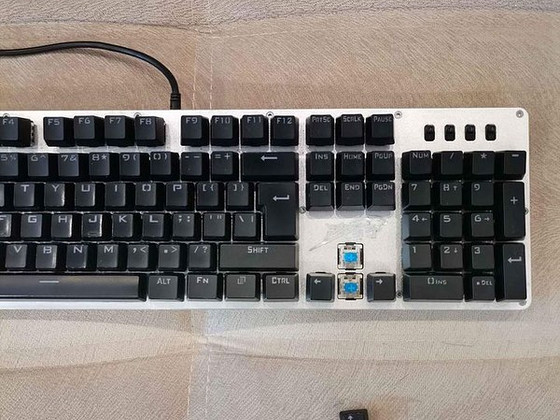 Механическая клавиатура Синие свечи RGB