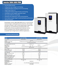 Päikesepaneelide inverter PowerWalker Inverter 3000 PWM (6 foto / 6)