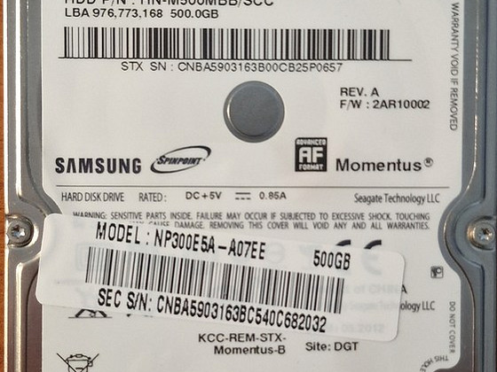 HDD 500GB notebook