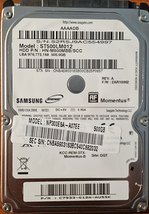 HDD 500GB Ноутбук (1 фото из 1)
