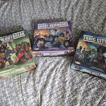Zombicide for 2nd edition: city mall, prison, morgue, angry