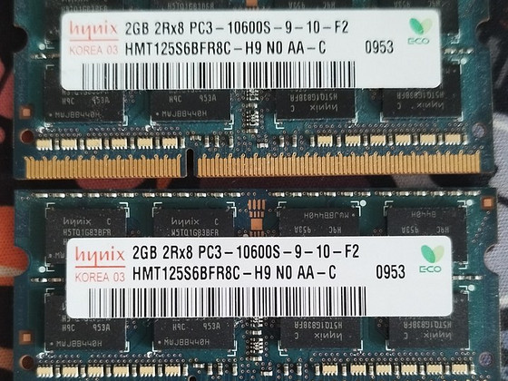 DDR3 2шт модули памяти 2гбx2