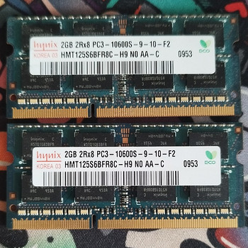 DDR3 2шт модули памяти 2гбx2