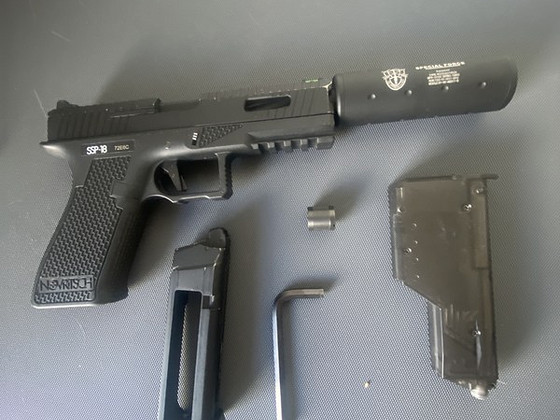 Airsoft ssp18 co2 (черный)