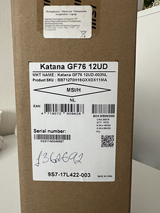 MSi Katana GF76 12UD (4 foto / 5)