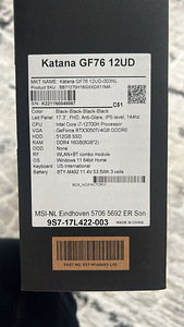 MSi Katana GF76 12UD (5 foto / 5)
