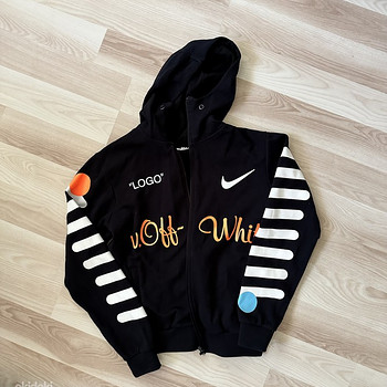Толстовка на молнии off white Nike