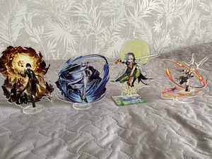 Akrüülfiguurid Genshin Impact(Zhongli, Kaeya, Razor, Bennet) (2 foto / 2)
