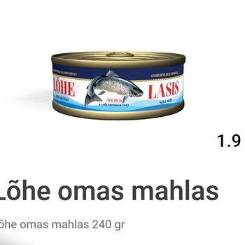 Lõhe , kala konservid