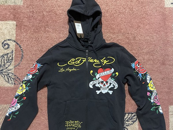 Ed Hardy женская толстовка на молнии размера XS