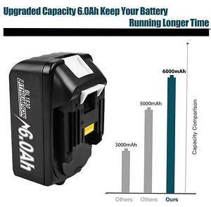 Аккумулятор Makita BL1830, Li-ion 6.0Ah/18V, копия (5 фото из 10)