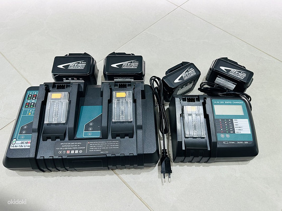 Зарядные устройства Makita 18v и аккумуляторы 6ah, 9ah