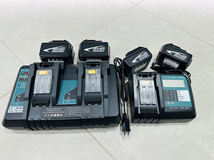 Makita 18v akulaadijad ja 6ah, 9ah akud (1 foto / 1)