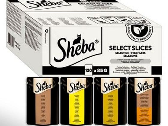 Sheba Multipack linnuliha 120 x 85 g
