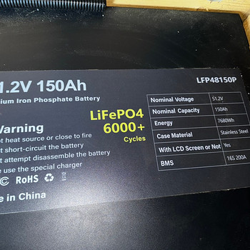 Аккумуляторная батарея LiFePo4 51v 150ah 7,6kw/h