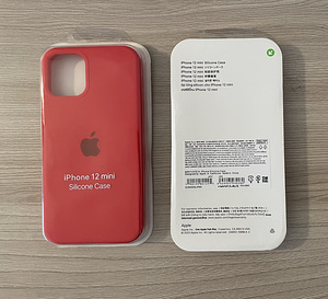 Apple iPhone 12 mini силиконовые чехлы красный/белый/чёрный (1 фото из 3)