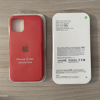 Apple iPhone 12 mini силиконовые чехлы красный/белый/чёрный