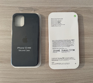 Apple iPhone 12 mini силиконовые чехлы красный/белый/чёрный (3 фото из 3)